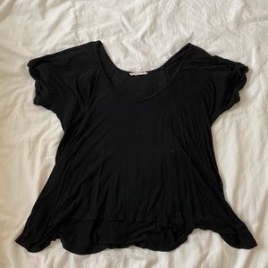 FLOWY BLACK AMERICAN THREADS SHIRT